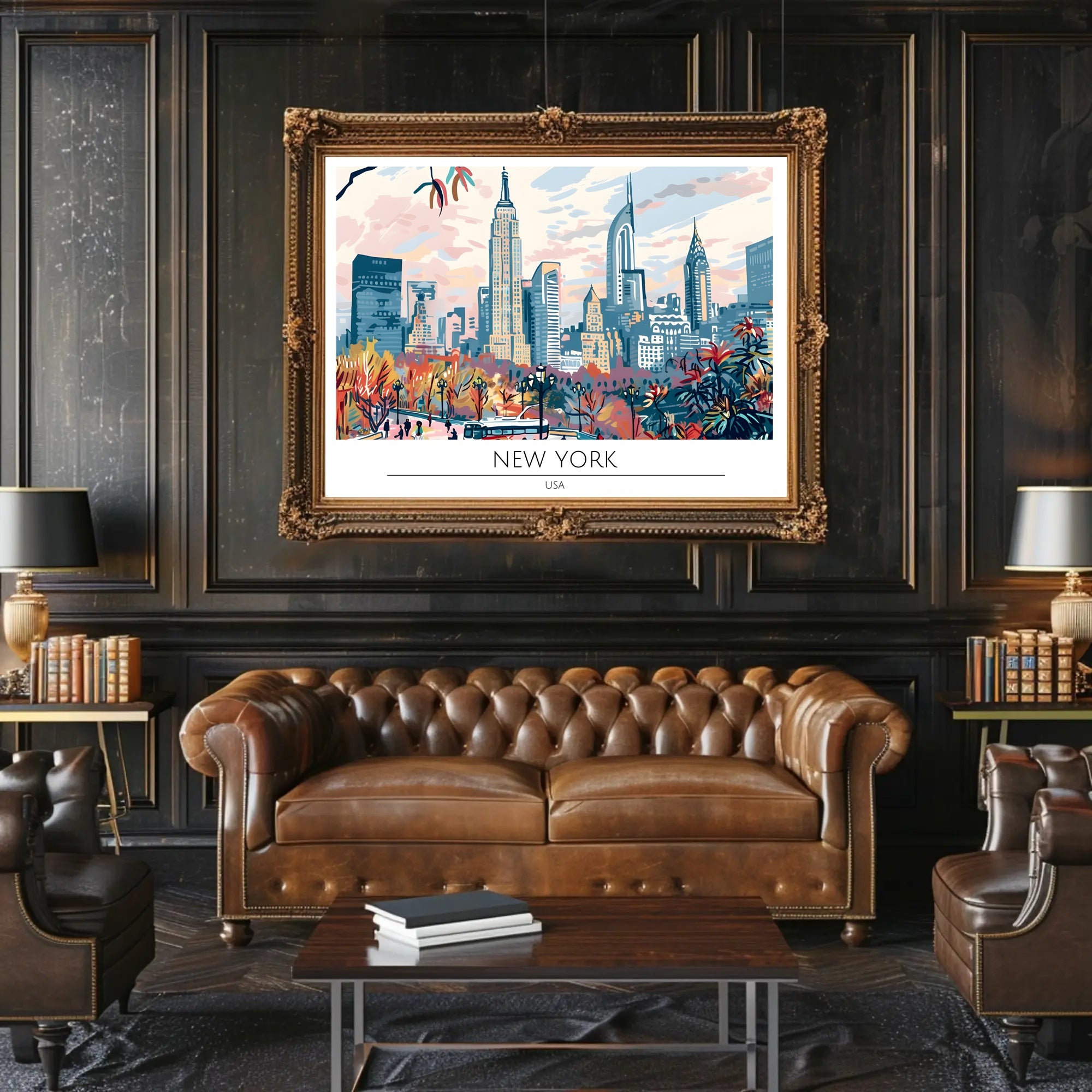 New York Cityscape Poster