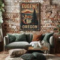 Explore Eugene, Oregon Poster