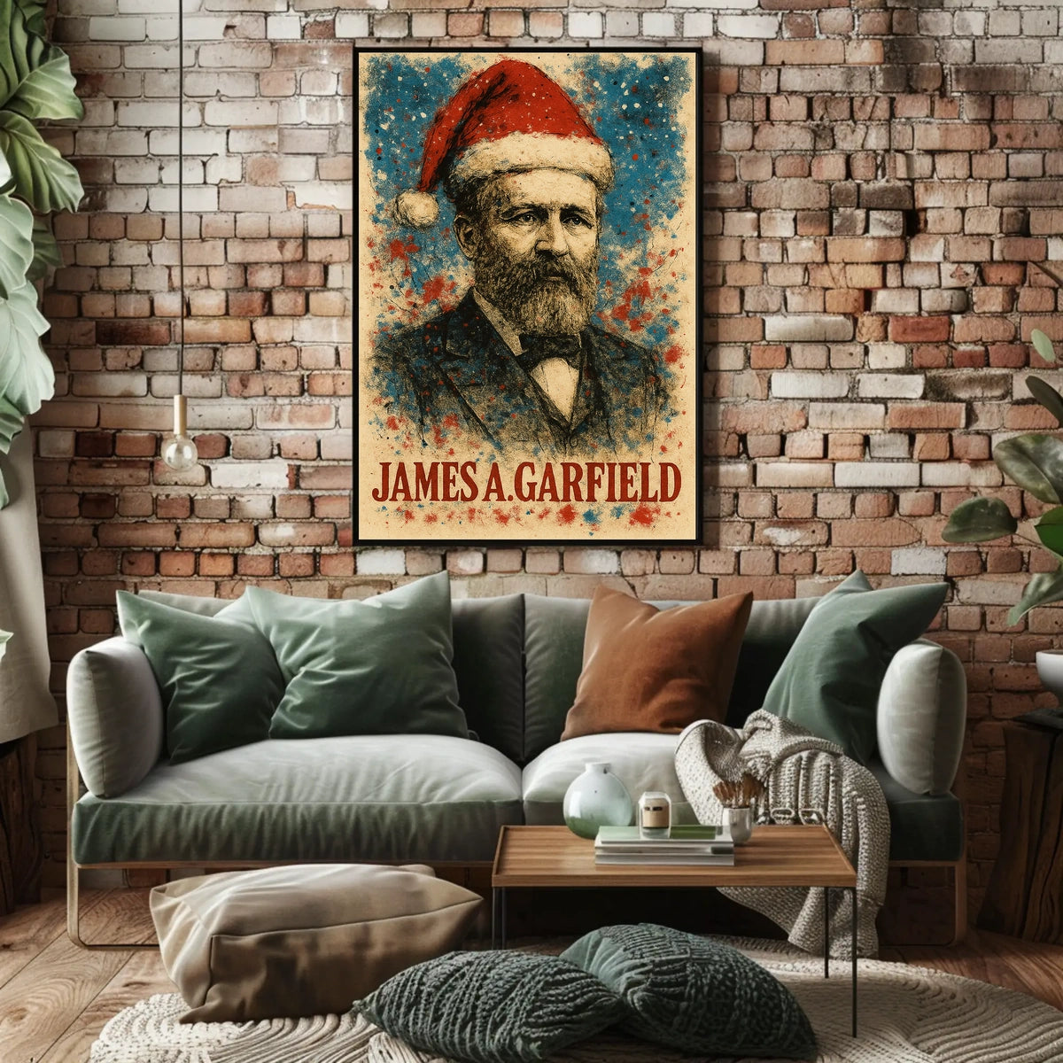 James A. Garfield 20th President of the United States Christmas SeriesPoster
