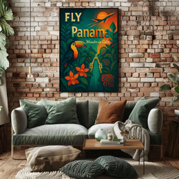 Fly Panama Wander in Color Poster