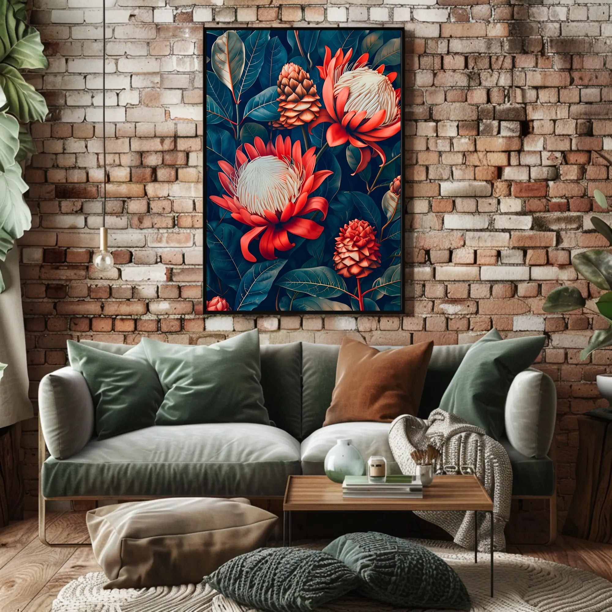 Vibrant Floral Symphony Wall Art Print