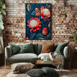 Vibrant Floral Symphony Wall Art Print