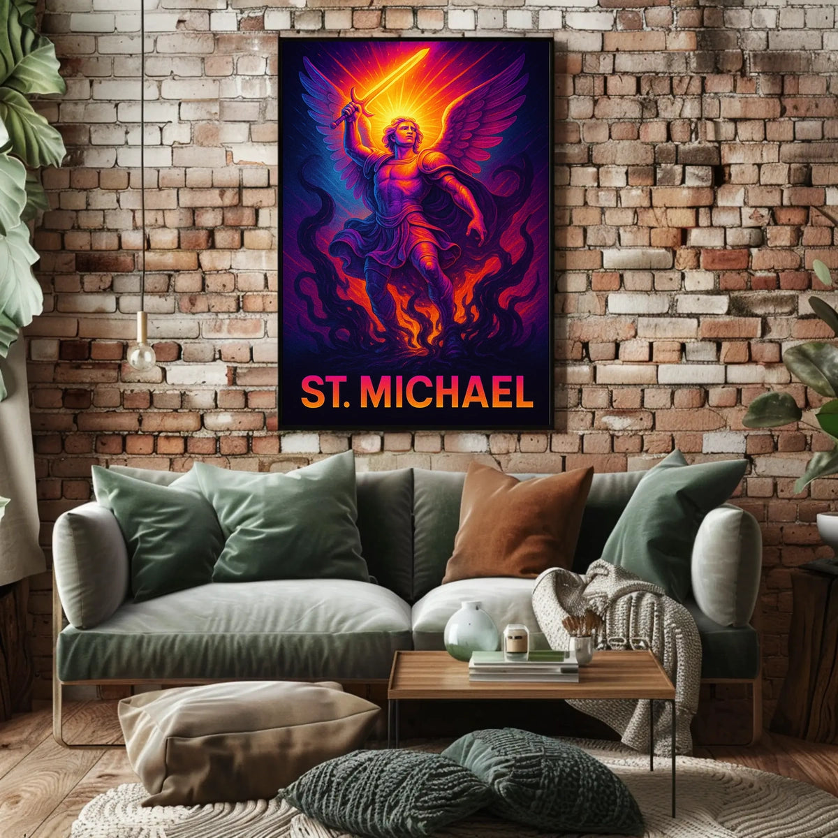St. Michael The Warrior Archangel Poster