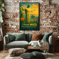 Brazilian Sunset Harmony: Travel Poster