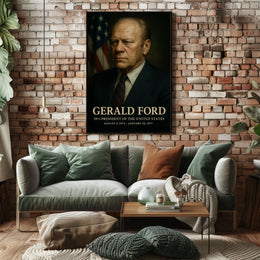 Gerald Ford 38th President Poster Home Decor Wall Art