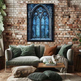 Gothic Window Elegance Poster