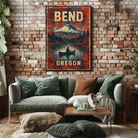 Bend, Oregon Adventure Poster