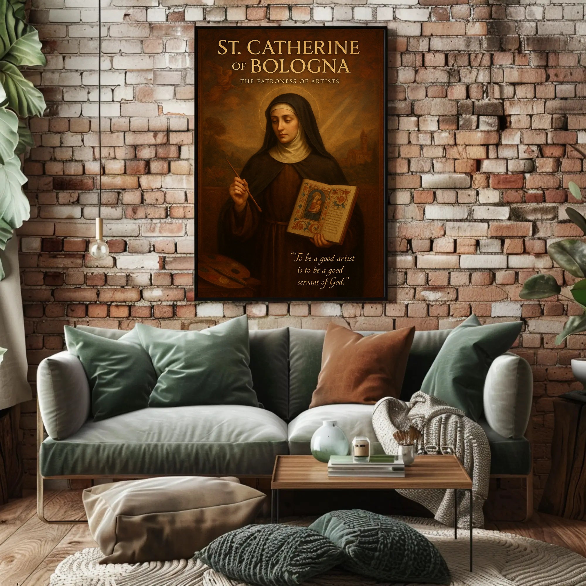 St. Catherine Of Bologna The Patroness Poster