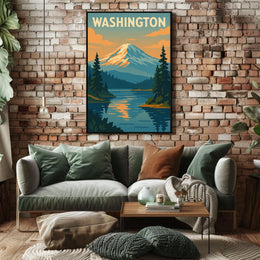 Washington Scenic Landscape Poster