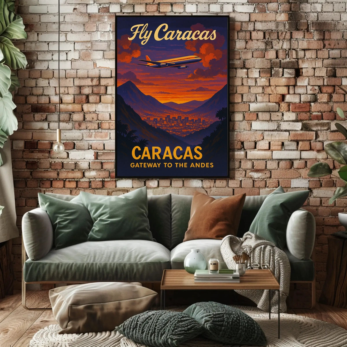 Fly Caracas Gateway to the Andes Poster