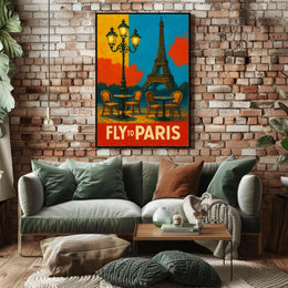 Fly To Paris Poster