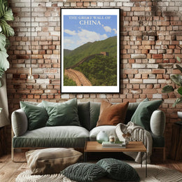 The Great Wall of China Travel Poster