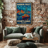 Harbor Frost Portland, Maine Poster