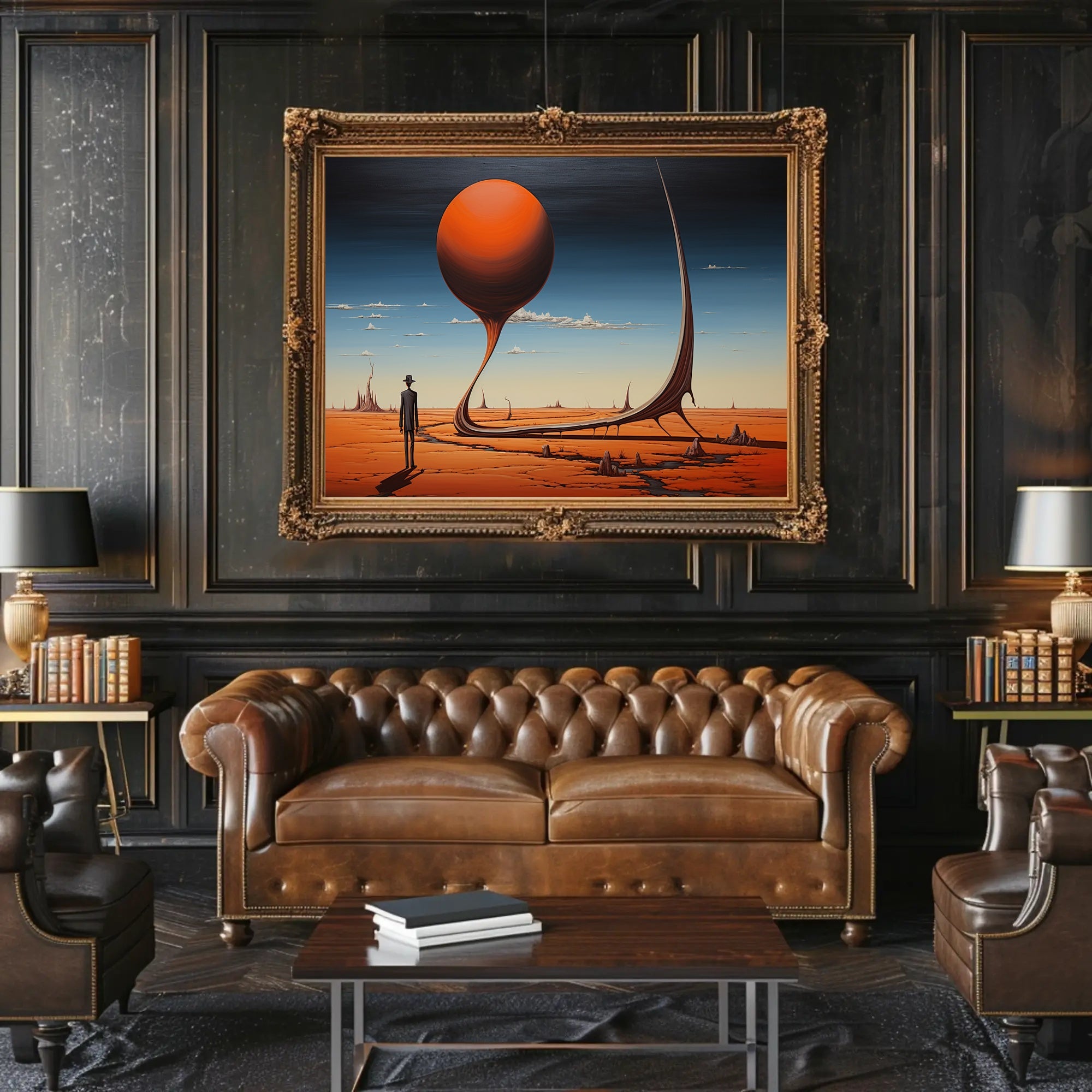 Surreal Desert Dreamscape: Abstract or Artistic Poster