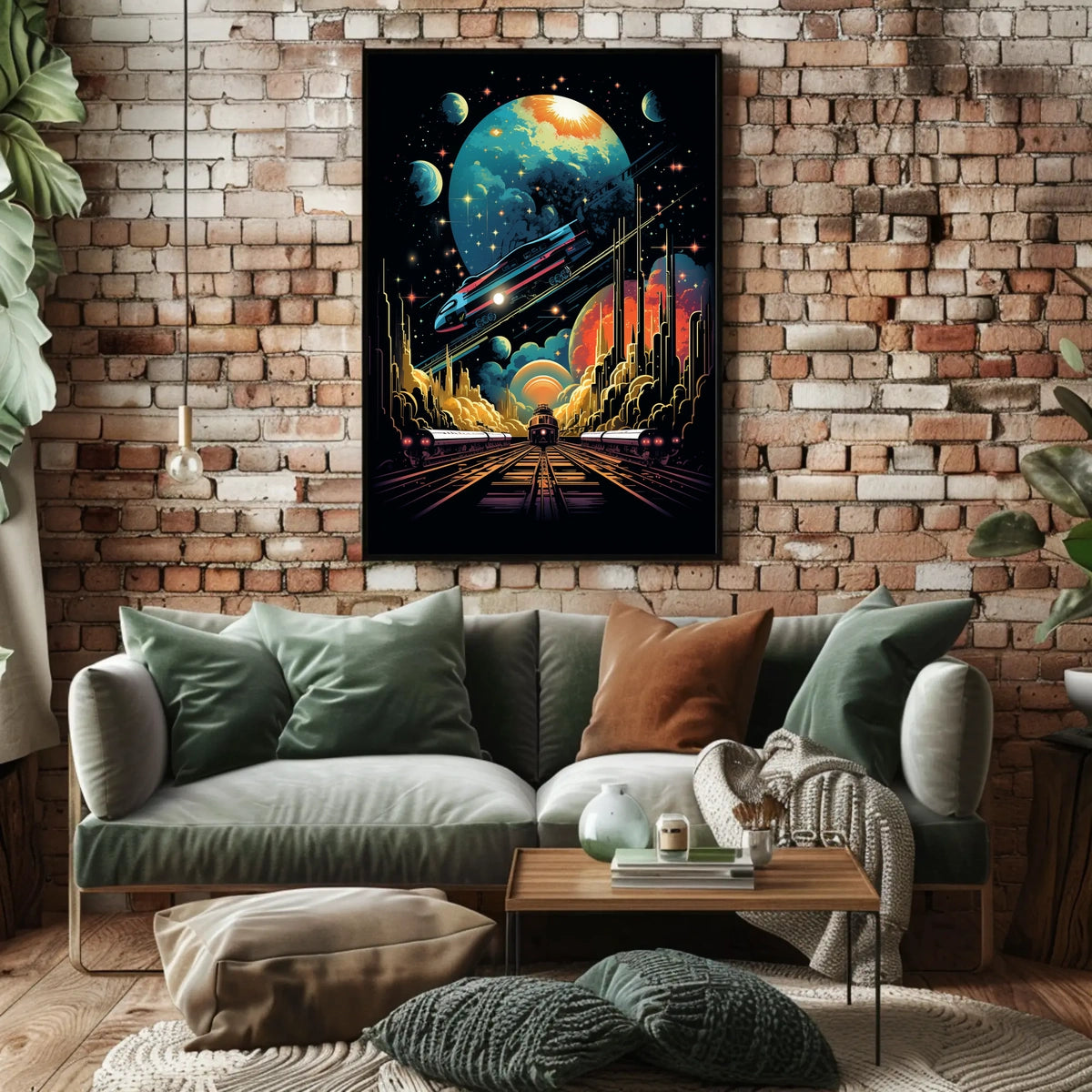Cosmic Railways Poster