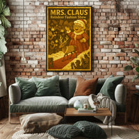 Mrs. Claus Reindeer Fashion Show Poster
