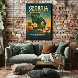 Georgia Heart Of The South Poster