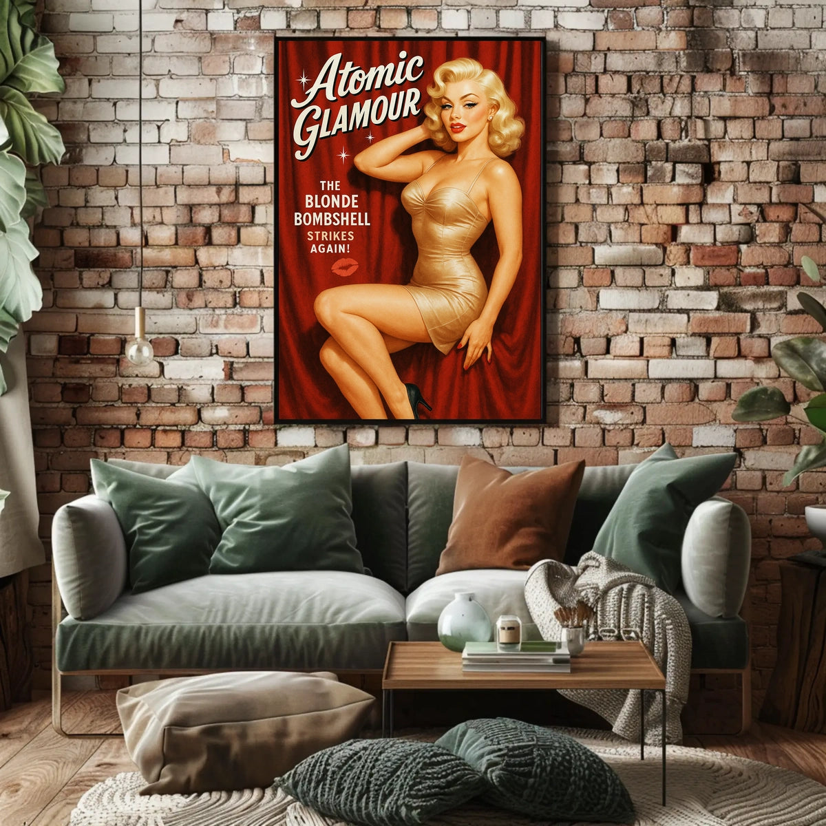 Atomic Glamour The Blonde Bombshell Poster