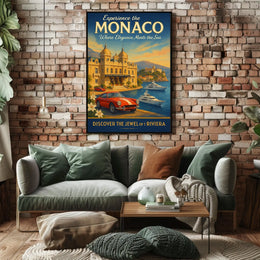 Discover Monaco The Jewel of the Riviera Poster