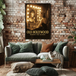 Old Hollywood Behind the Scenes Poster PosterGoat