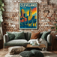 Cleveland Skyline Poster