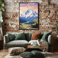 Denali Scenic Beauty Captured In National Park Poster
