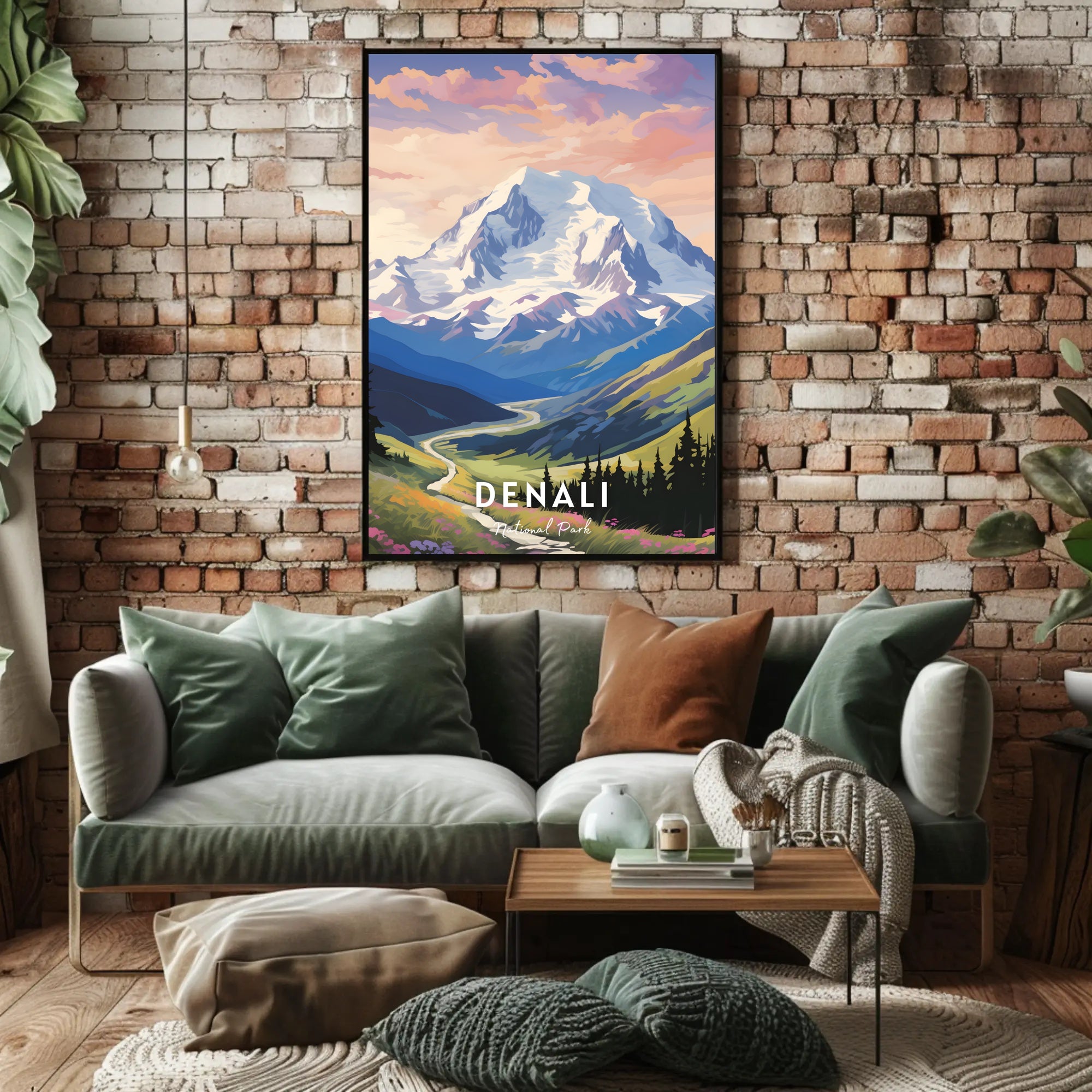 Denali Scenic Beauty Captured In National Park Poster