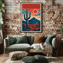 Arizona Desert Landscape Poster