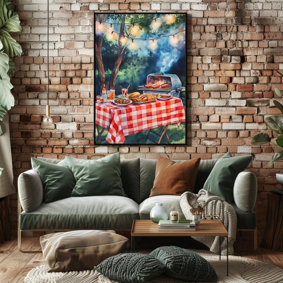 summer barbecue scene Poster