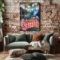 summer barbecue scene Poster