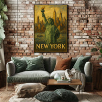 New York Iconic Cityscape Poster