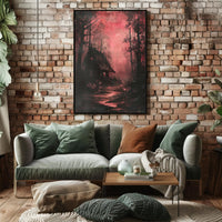 Haunted Forest Retreat Poster PosterGoat