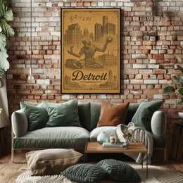 Spirit of Detroit Poster