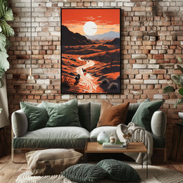 Vivid Desert Sunrise Travel Poster