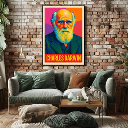 Charles Darwin Evolutionary Visionary Poster