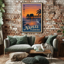 Tranquil Sunset in Naples, Florida Poster