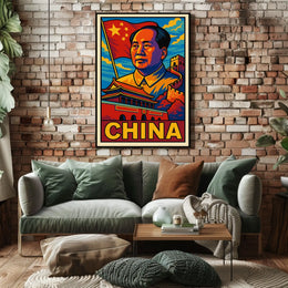 Iconic Leader Of China Poster