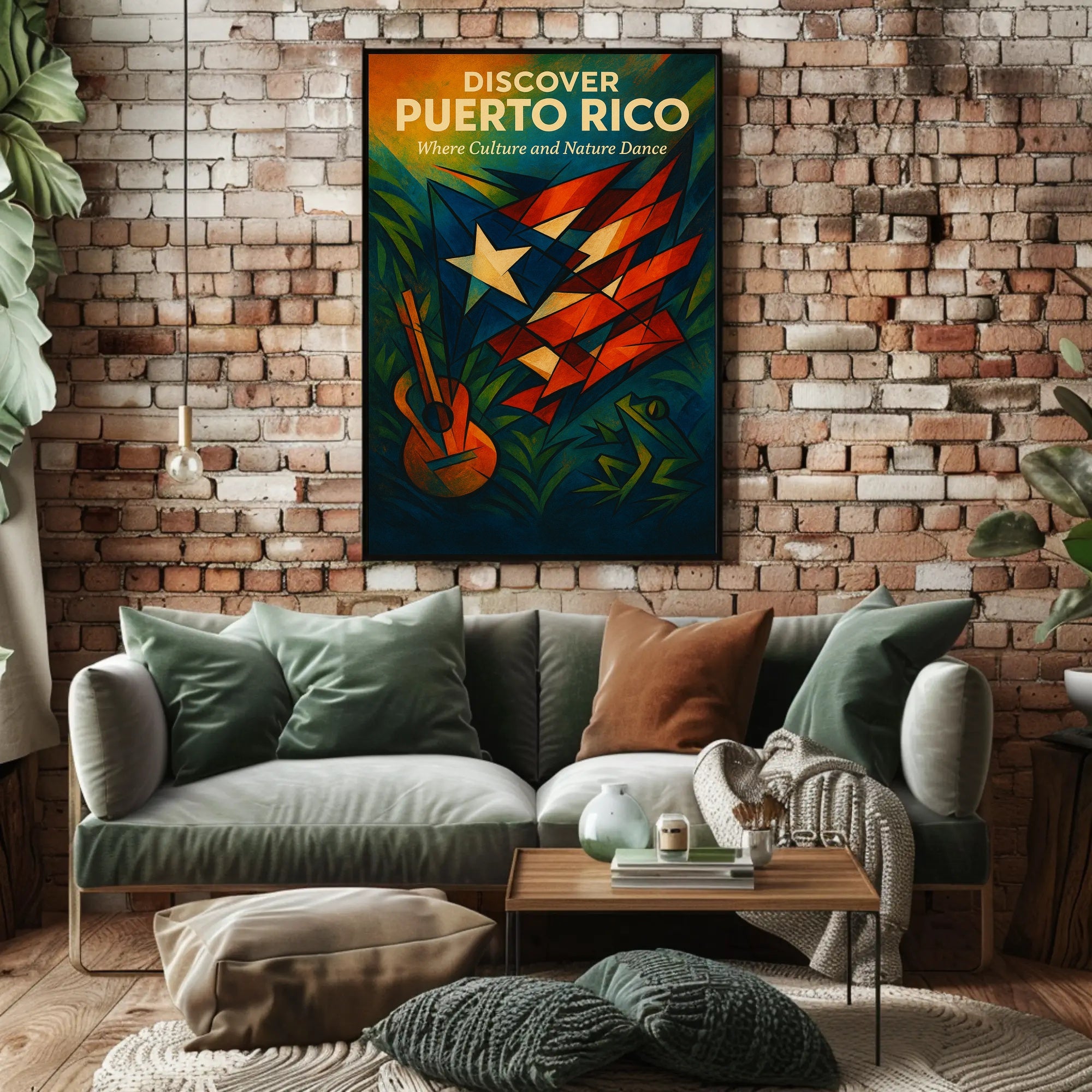 Discover Puerto Rico's Vibrant Culture and Nature Travel Poster