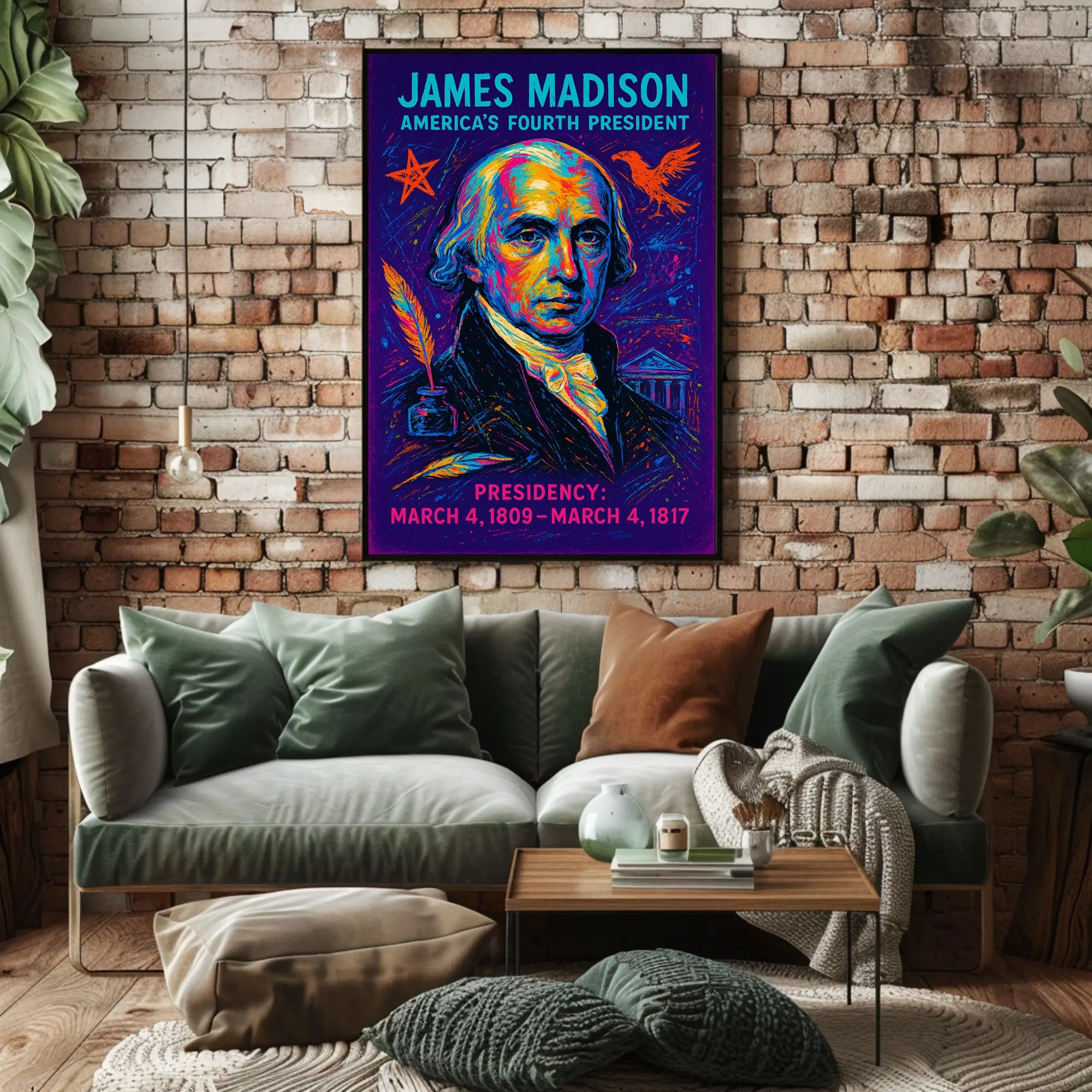 James Madison 4Th President Poster