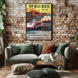 Porsche Mille Miglia Victory Poster