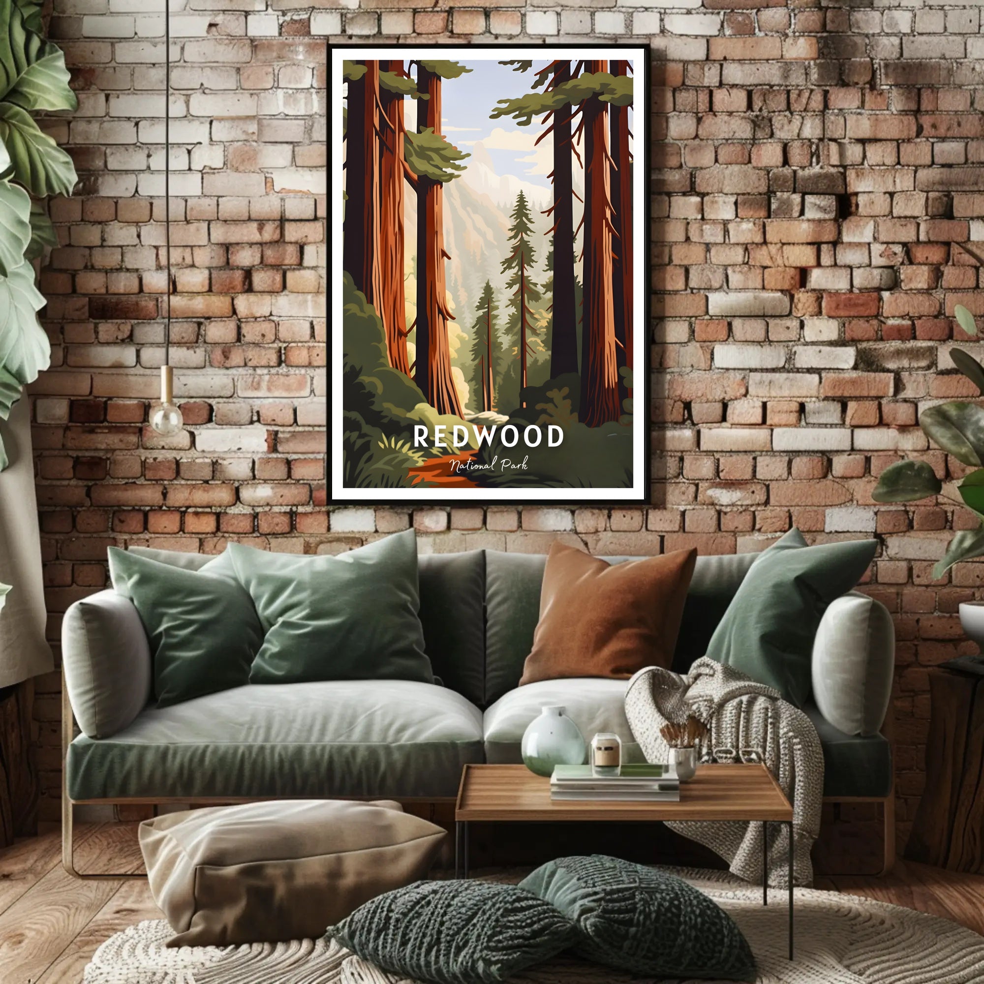 Redwood National Park Scenic Poster Wall Art