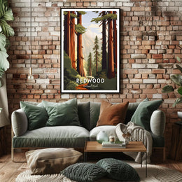 Redwood National Park Scenic Poster Wall Art