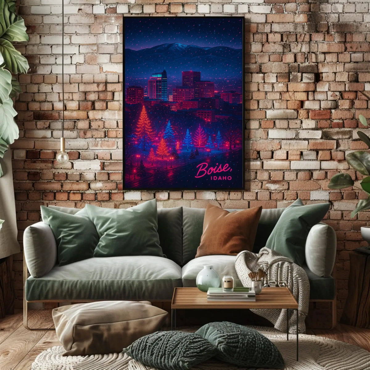 Boise, Idaho Winter Wonderland Poster