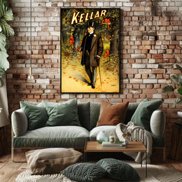 Magical Performer with Imps in Enchanted Forest Artistic Poster