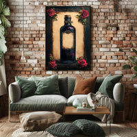 Vintage Potion Bottle With Roses Vintage Poster