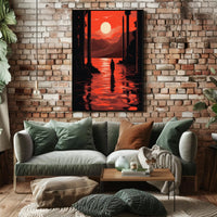 Sunset Reflection Poster