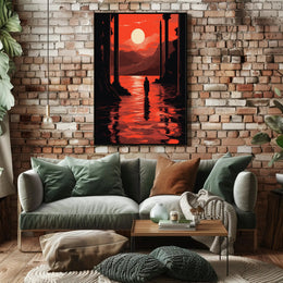 Sunset Reflection Poster