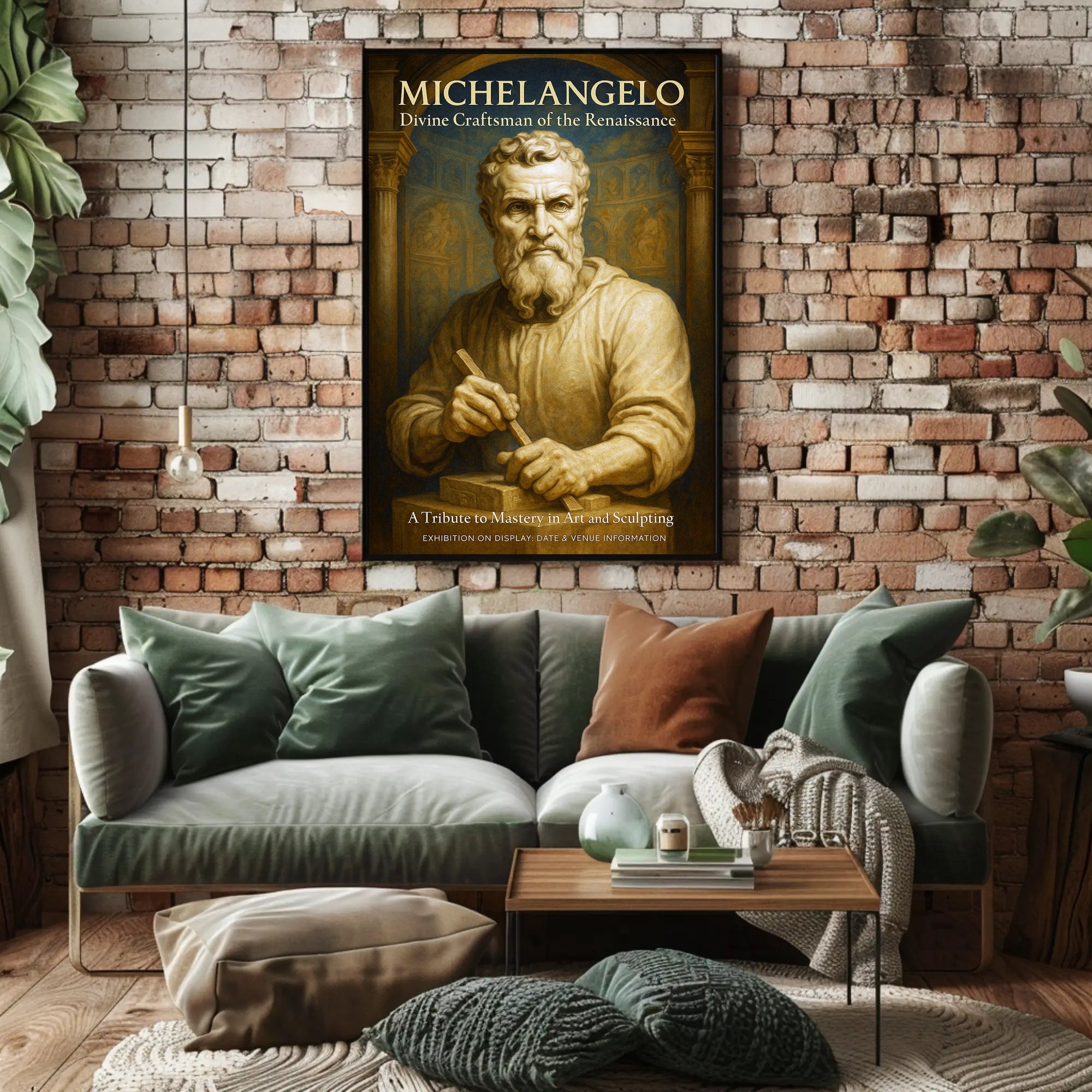Michelangelo Divine Craftsman of the Renaissance Poster PosterGoat
