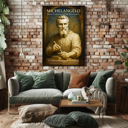 Michelangelo Divine Craftsman of the Renaissance Poster PosterGoat