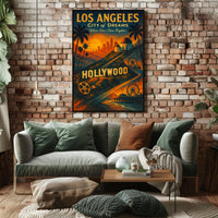 Los Angeles City of Dreams Vintage Poster